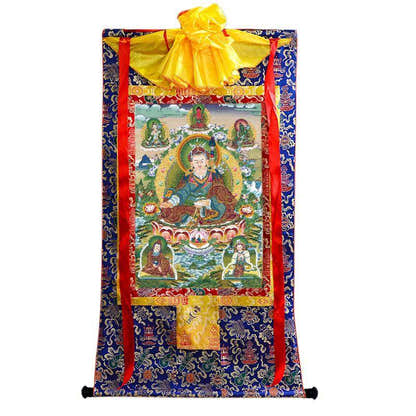 Padmasambhava - Guru Rinpoche - Tibetan thangka painting, view 19