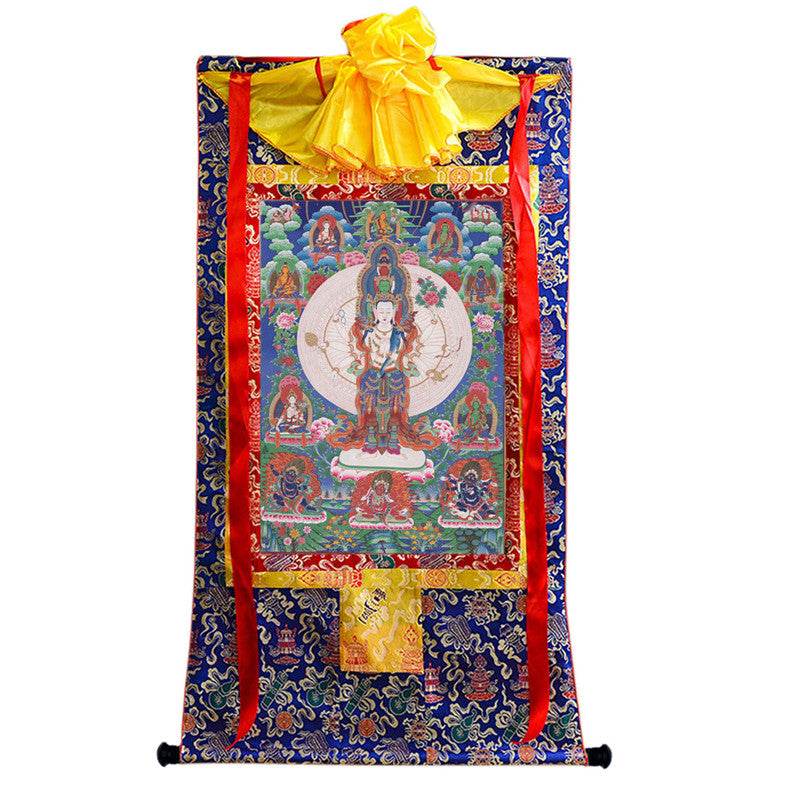 1000 Arms Avalokiteshvara Image - Tibetan thangka painting, view 9