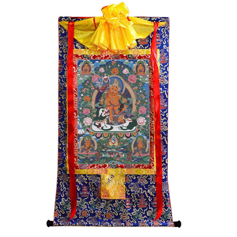 Vaisravana Image - Tibetan thangka painting, view 9