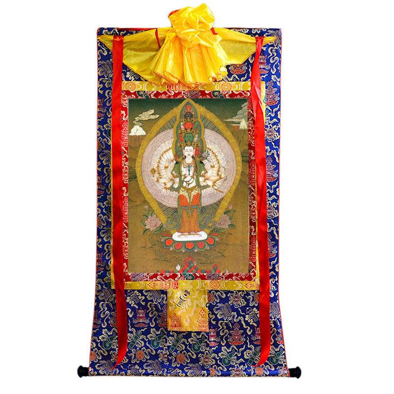 1000 Arms Avalokiteshvara Image - Tibetan thangka painting, view 9