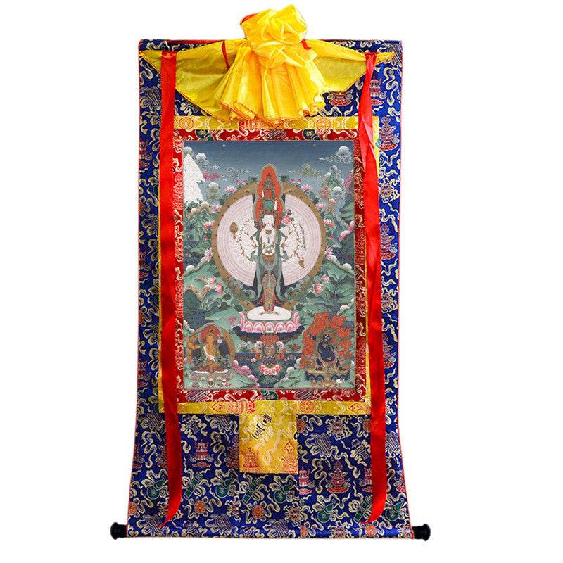 1000 Arms Avalokiteshvara Image - Tibetan thangka painting, view 9