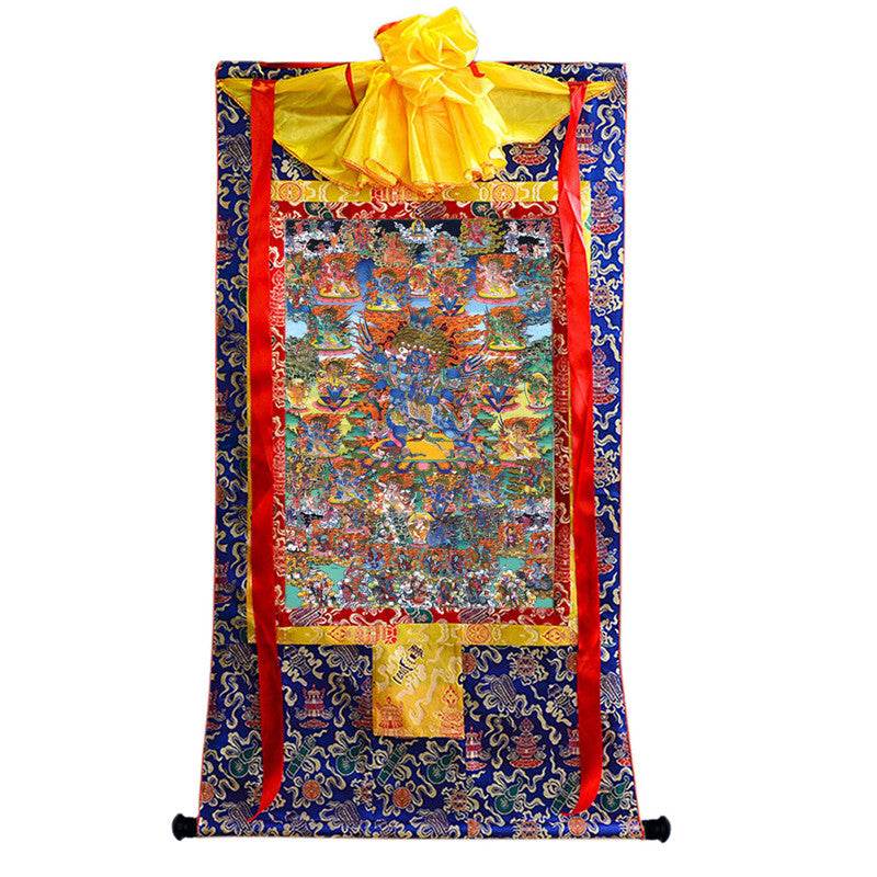 Vajrakilaya Image - Tibetan thangka painting, view 9