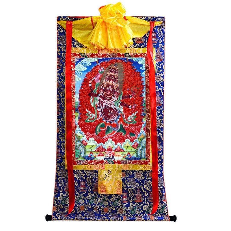 Rahula Image - Tibetan thangka painting, view 9