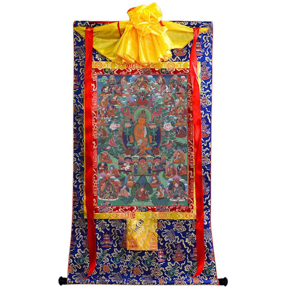 Manjusri - Tibetan thangka painting, view 4