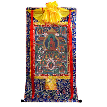 Amitabha Thangka - Tibetan thangka painting, view 17