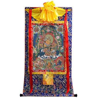 Vaisravana Image - Tibetan thangka painting, view 9