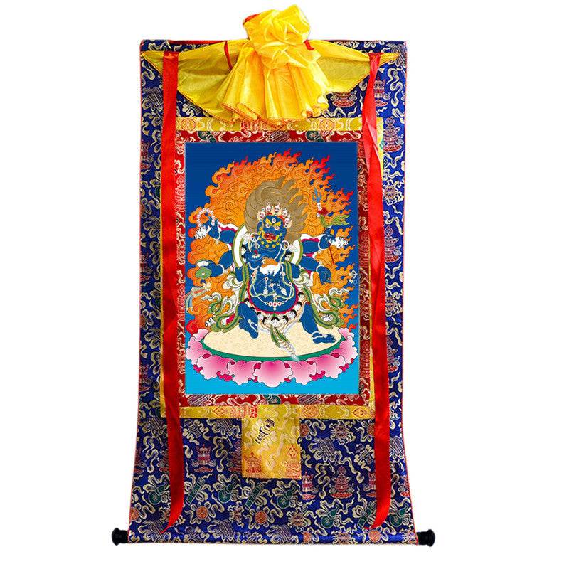 Mahakala Image - Tibetan thangka painting, view 9
