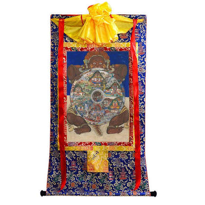 Samsara - Six Realm Wheel of Life Image - Tibetan thangka painting, view 9