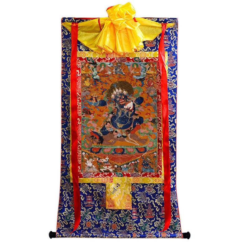 Mahakala Image - Tibetan thangka painting, view 9