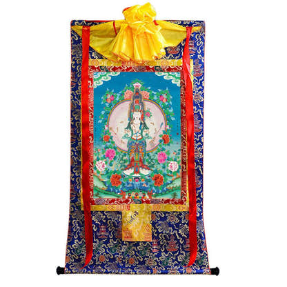 1000 Arms Avalokiteshvara Image - Tibetan thangka painting, view 9