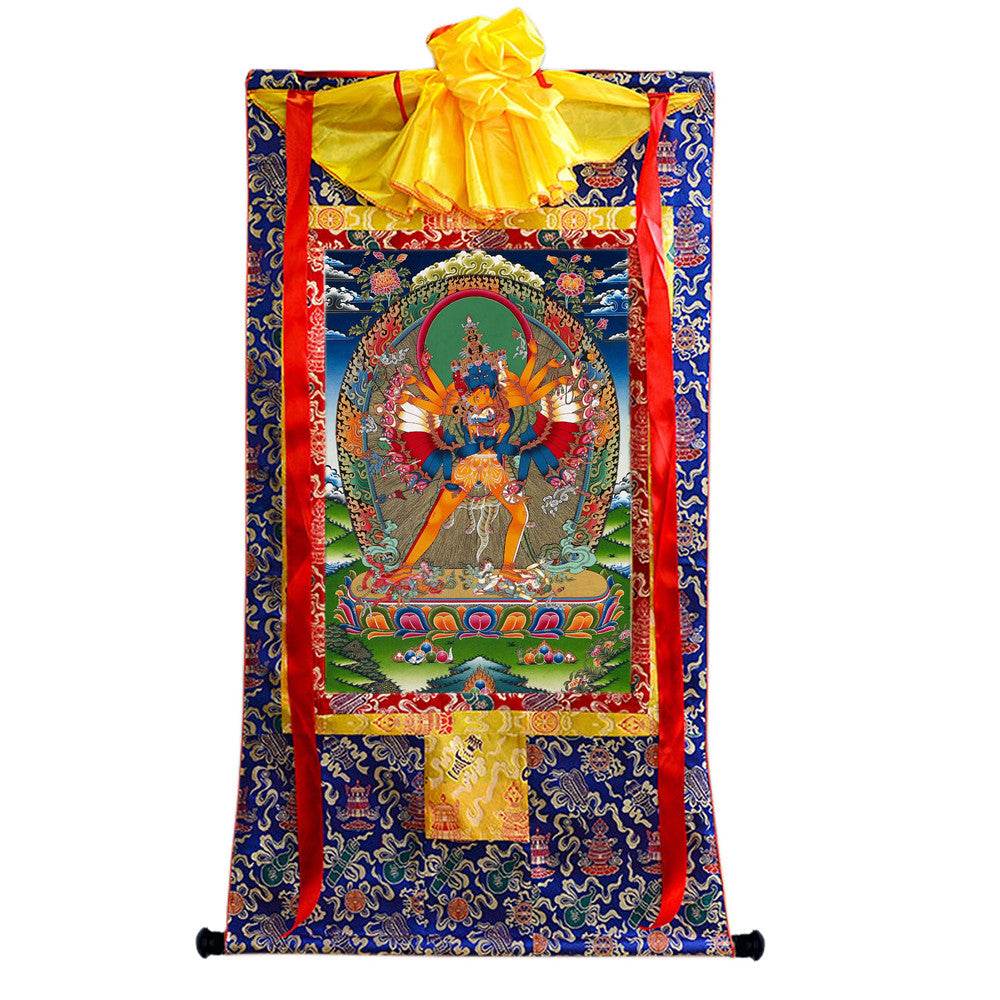 Kalacakravajra Image - Tibetan thangka painting, view 9