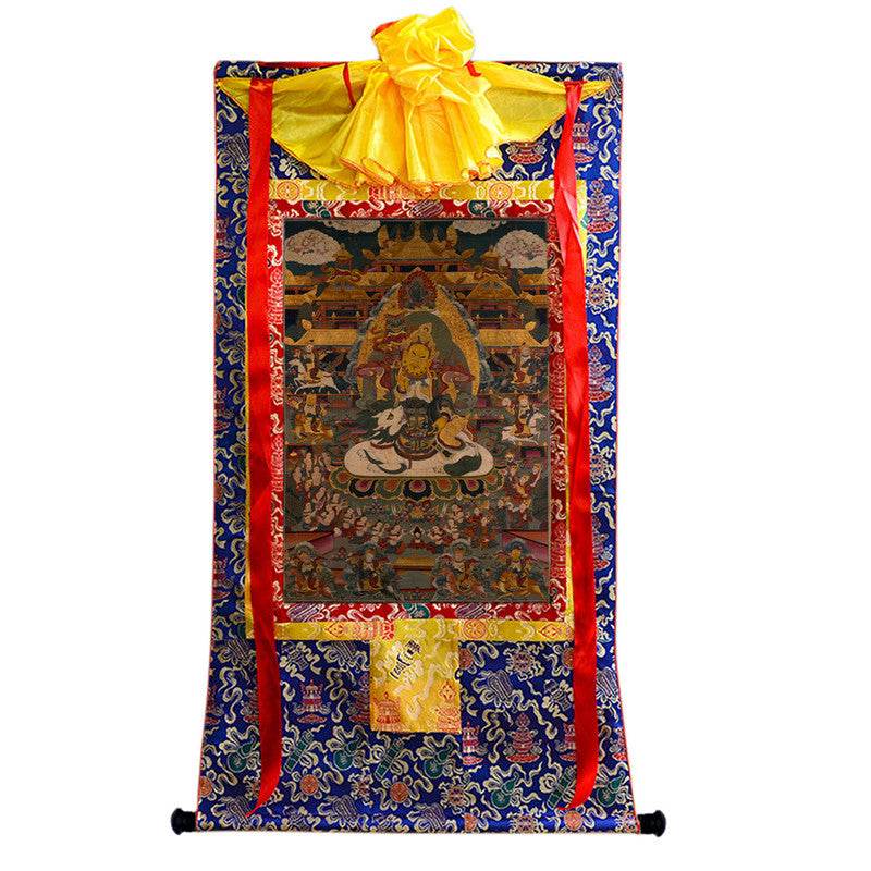 Vaisravana Image - Tibetan thangka painting, view 9