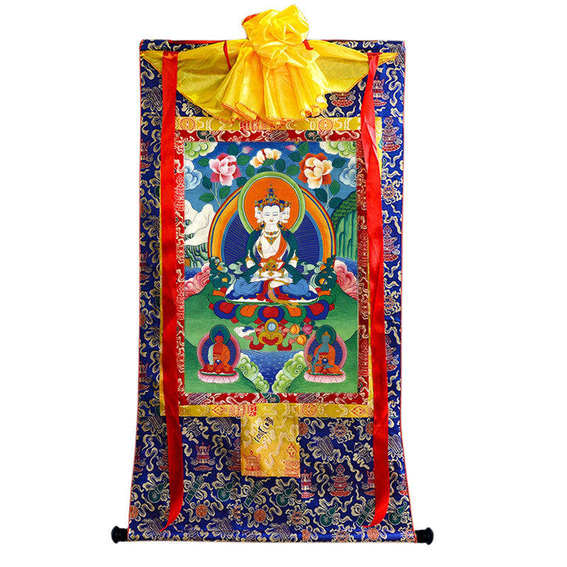 Vairocana \ Mahavairocana Image - Tibetan thangka painting, view 9