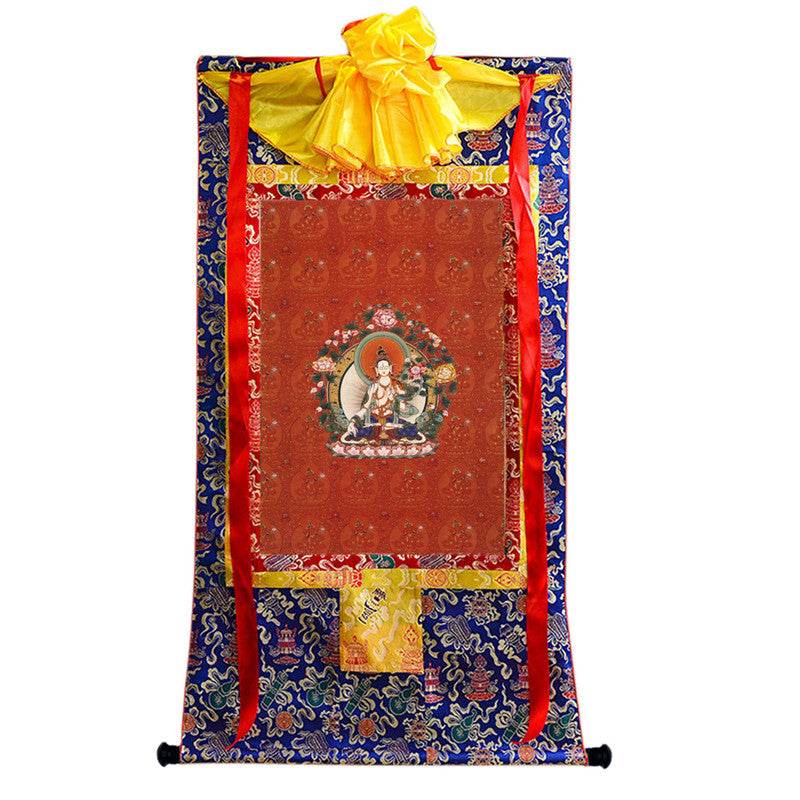 White Tara Image - Tibetan thangka painting, view 9