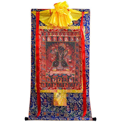 Mahakala Image - Tibetan thangka painting, view 9