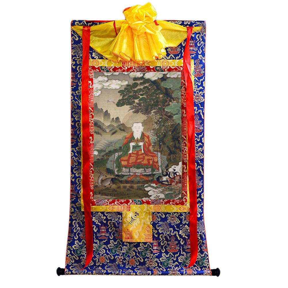 Amitabha Buddha - Tibetan thangka painting, view 4
