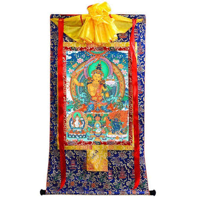 Manjusri Thangka - Tibetan thangka painting, view 19