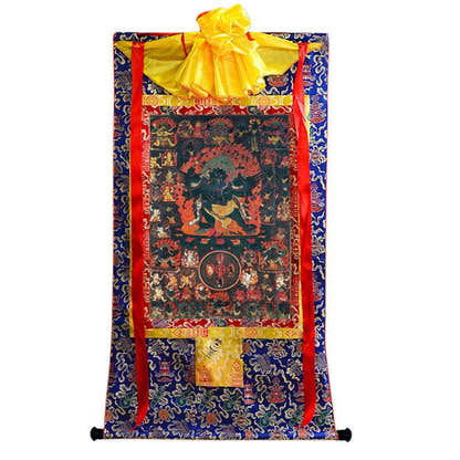 58 Wrathful Deities of Bardo Thodol Image - Tibetan thangka painting, view 9