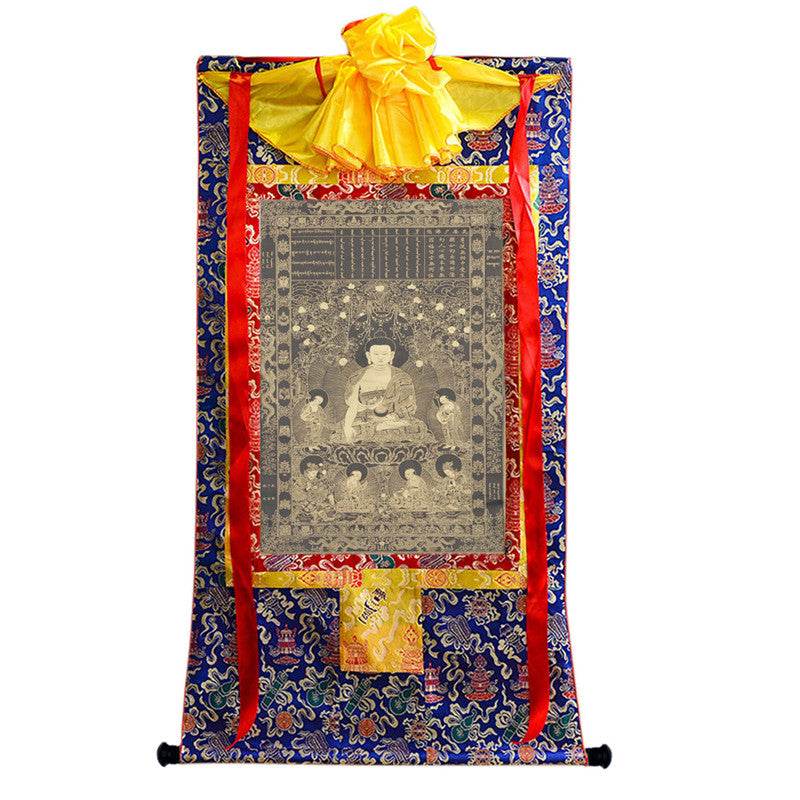 Vipasyina Buddha Image - Tibetan thangka painting, view 9
