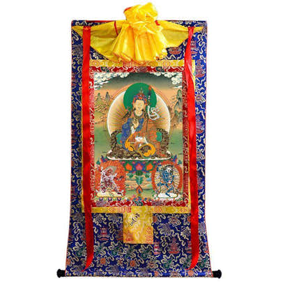 Padmasambhava - Guru Rinpoche - Tibetan thangka painting, view 19