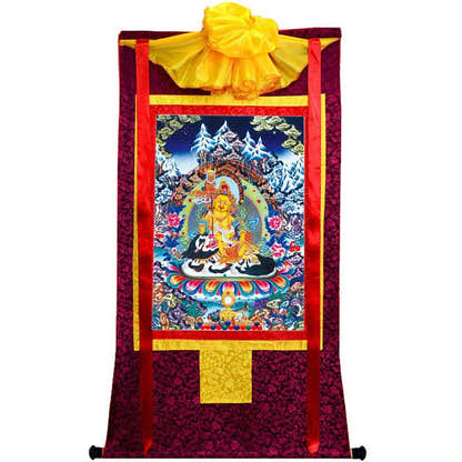 Vaisravana Image - Tibetan thangka painting, view 10