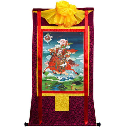 King Gesar - Tibetan thangka painting, view 5