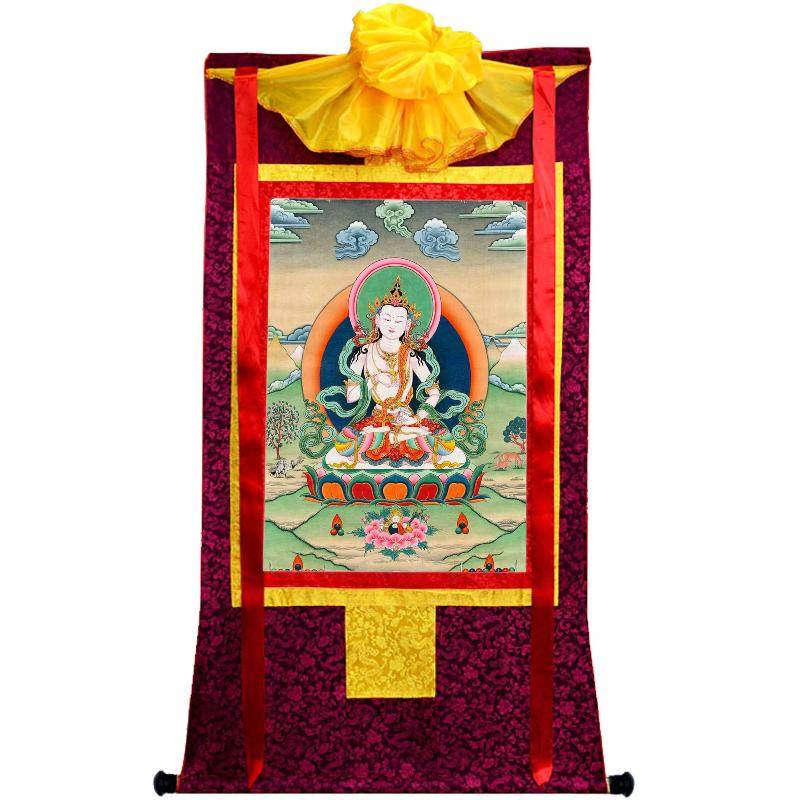 Vajrasattva - Tibetan thangka painting, view 20