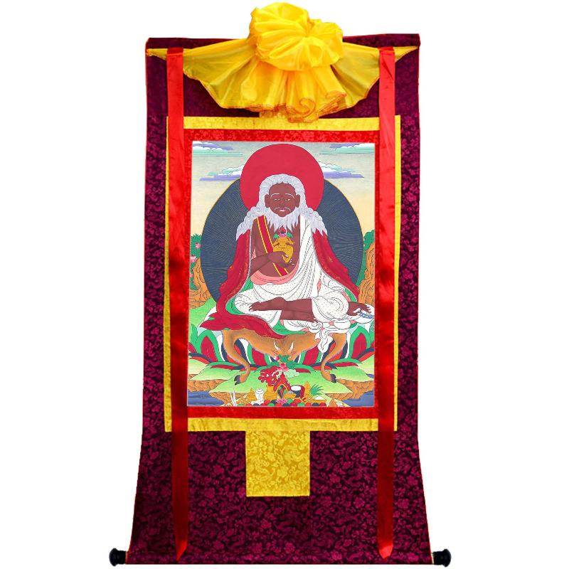 Thangtong Gyalpo - Chakzampa - ཐང་སྟོང་རྒྱལ་པོ་ - Tibetan thangka painting, view 5