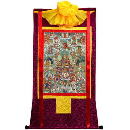Padmasambhava - Guru Rinpoche - Tibetan thangka painting, view 5