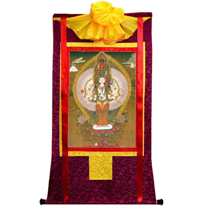1000 Arms Avalokiteshvara Image - Tibetan thangka painting, view 10