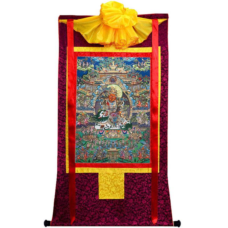 Vaisravana Image - Tibetan thangka painting, view 10
