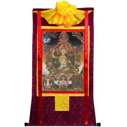 Manjusri Image - Tibetan thangka painting, view 10