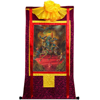 Palden Lhamo / Magzor Gyalmo / Shri Devi Image - Tibetan thangka painting, view 10