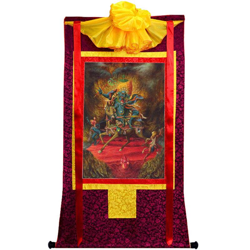 Palden Lhamo / Magzor Gyalmo / Shri Devi Image - Tibetan thangka painting, view 10