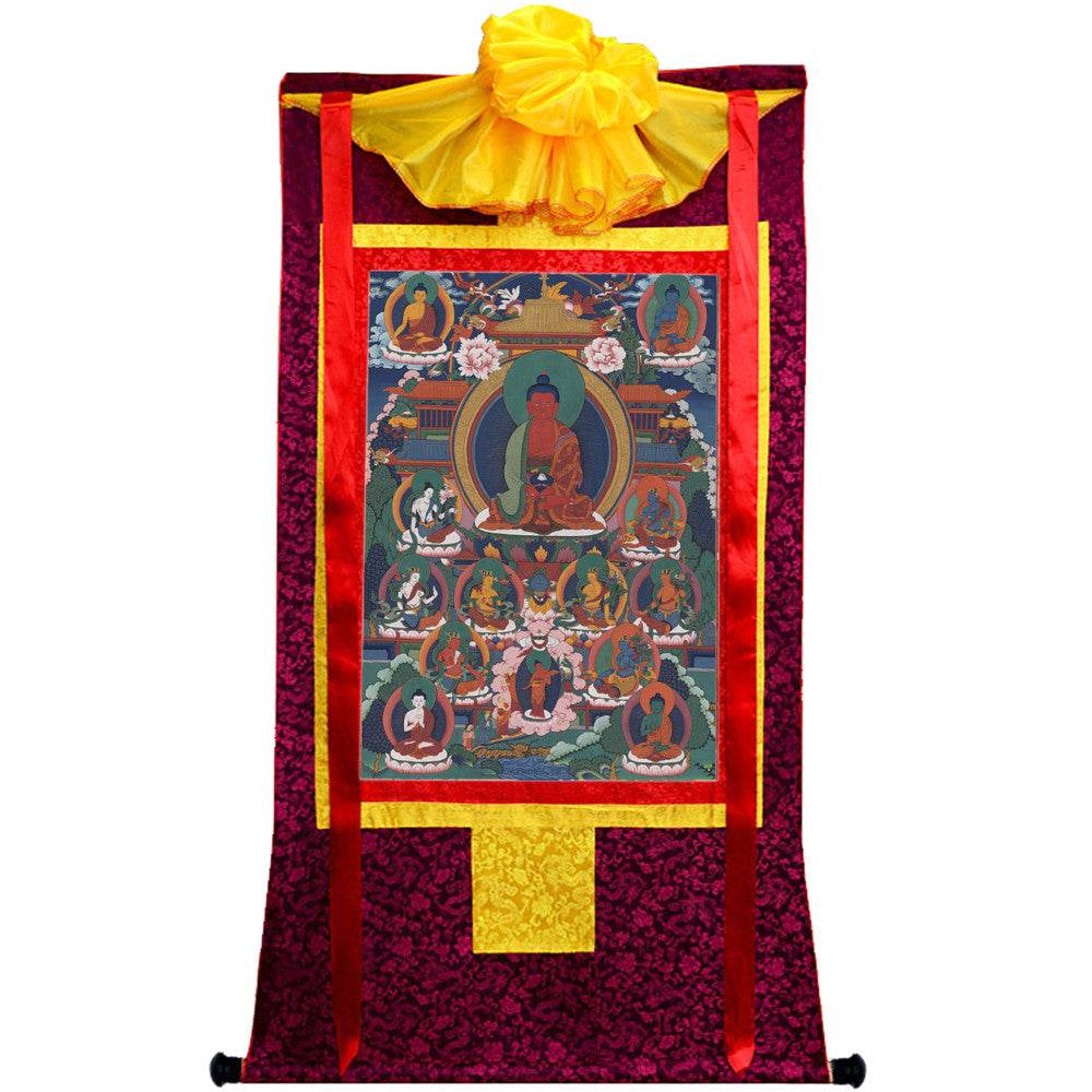 Amitabha Thangka - Tibetan thangka painting, view 5