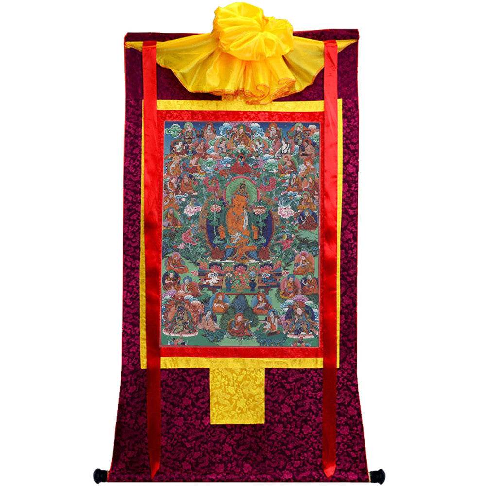 Manjusri - Tibetan thangka painting, view 5