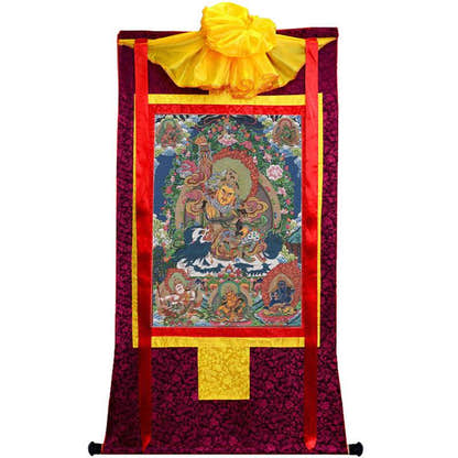 Vaisravana Image - Tibetan thangka painting, view 10