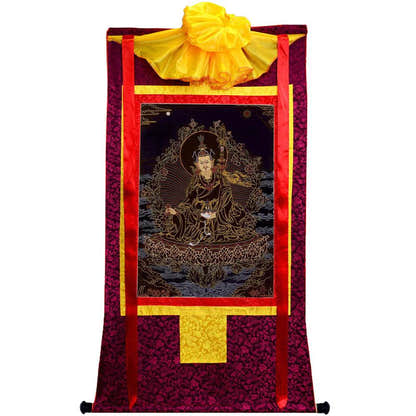 Padmasambhava - Guru Rinpoche - Tibetan thangka painting, view 5