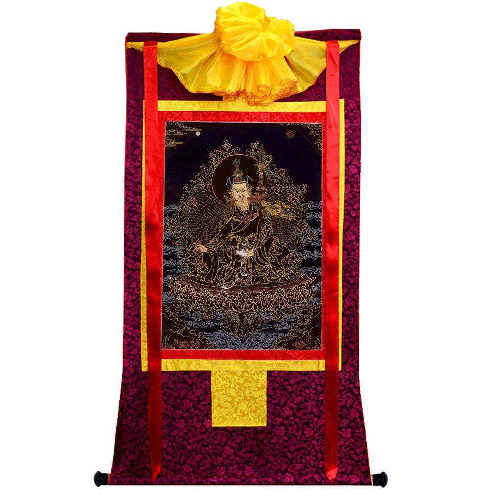 Padmasambhava - Guru Rinpoche - Tibetan thangka painting, view 5