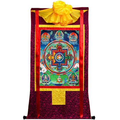 Manjusri Image - Tibetan thangka painting, view 10