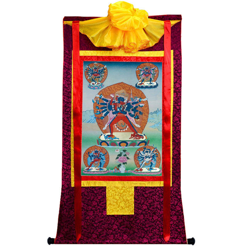 Yamantaka \ Vajrabhairava Image - Tibetan thangka painting, view 10