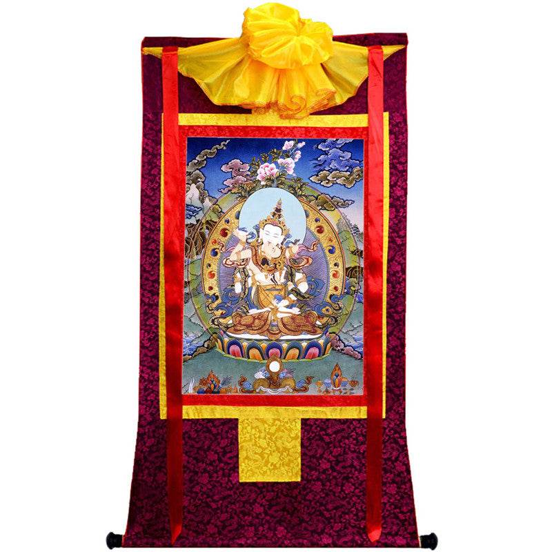 Vajrasatva in Yab Yum Image - Tibetan thangka painting, view 10