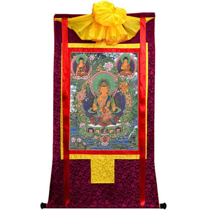 Avalokitesvara Image - Tibetan thangka painting, view 10