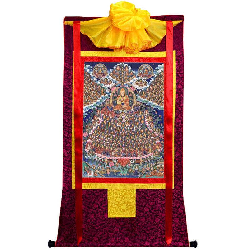 Je Tsongkhapa Refuge Tree Image - Tibetan thangka painting, view 10