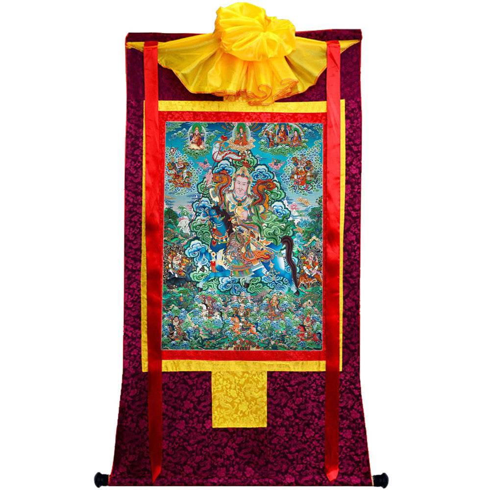 King Gesar - Tibetan thangka painting, view 4