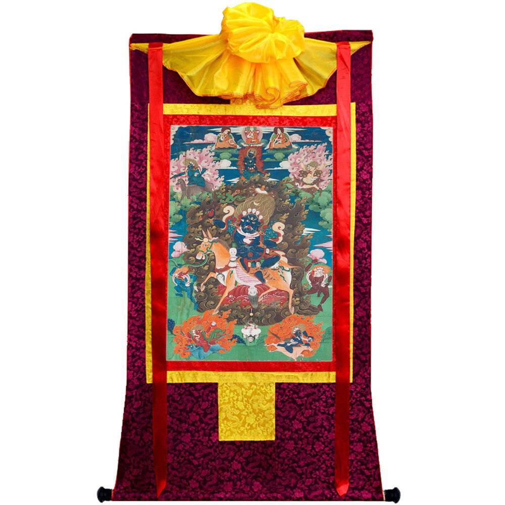 Palden Lhamo / Magzor Gyalmo / Shri Devi - 18th Century - Tibetan thangka painting, view 5