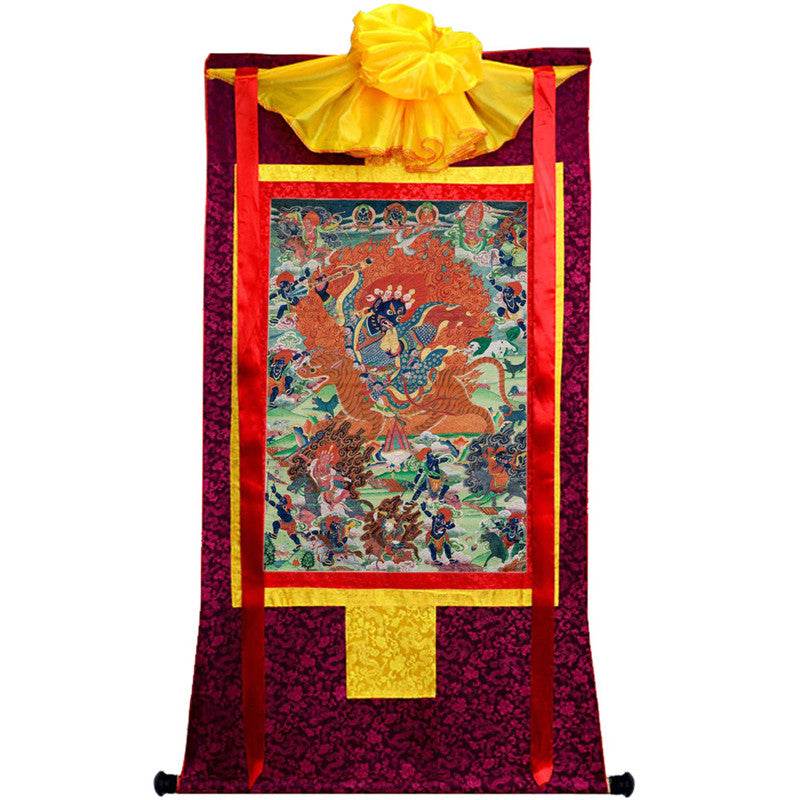 Guru Rinpoche Image - Tibetan thangka painting, view 10