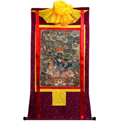 Palden Lhamo / Magzor Gyalmo - 18th Century - Tibetan thangka painting, view 5