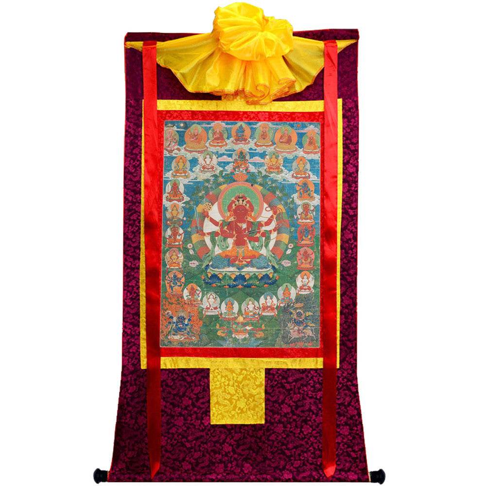 kurukulla - Tibetan thangka painting, view 5