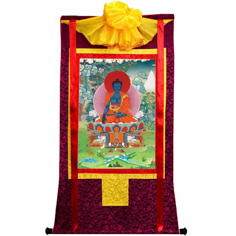 Acala / Akshobhya - Tibetan thangka painting, view 5